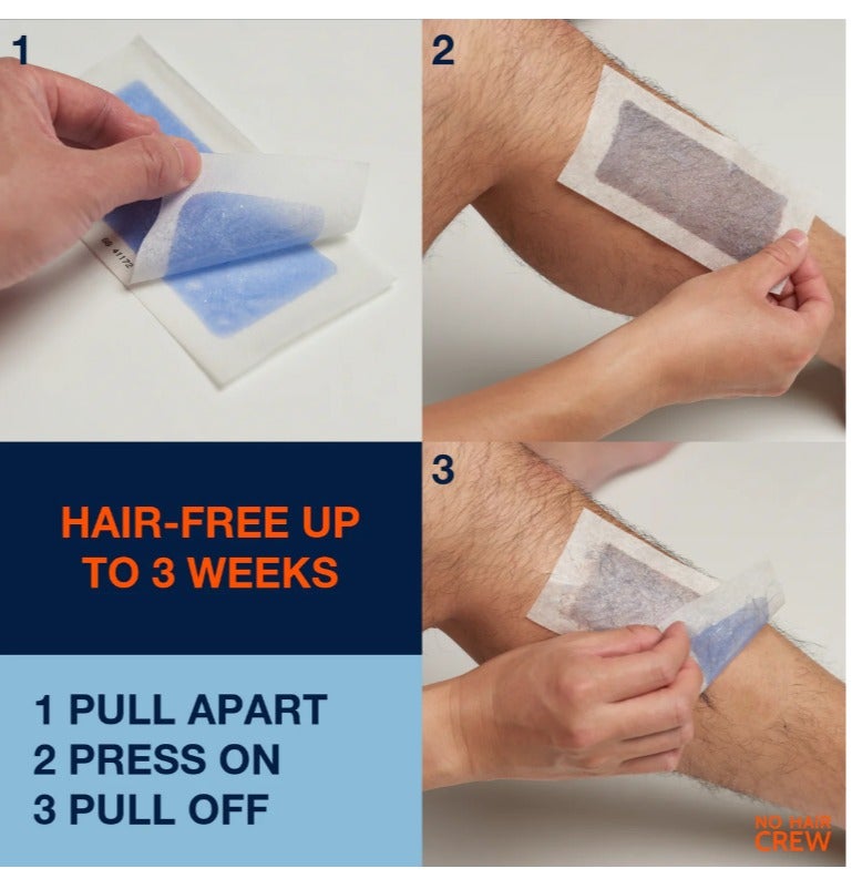 شرائح الشمع  لإزالة شعر الجسم للرجال, نو هير كرو - Image 2